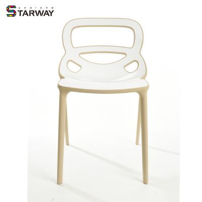 China Wholesale Custom Nordic Style High Quality Designer Restaurant Chairs Hollowed Modern Support PP Plastic Dining Chair for sale