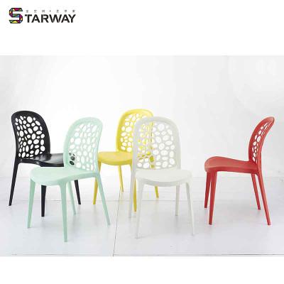 China Wholesale Undetermined Modern Cafe Stackable Armless Plastic Dining Leisure Chair for sale