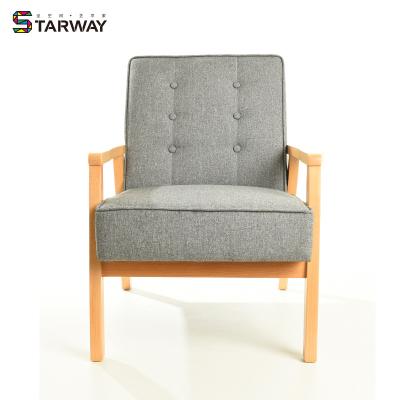 China UNDETERMINED Wholesale STARWAY Furniture Fabric Living Room Armchair Relax Sofa Chair Living Room Modern Simple With Wood Frame for sale