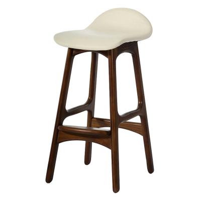 China Modern High Quality Modern Wholesale Large Stools Wooden Bar Chairs Coloful Solid Wood Bar Chair for sale