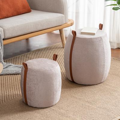 China Wholesale UNDETERMINED Nordic Modern Gray Side Living Room Sofa Side Sofa Stool Round Stool Stool for sale