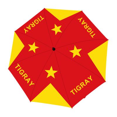 China FLYING Flag Umbrella Custom Design Big Fast Delivery Events Tigray Umbrella for sale