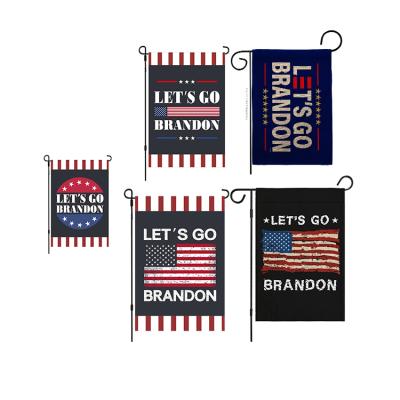 China Health Care Institutes Wholesale Double Side Print Decoration Let Us Go Brandon Garden Flag for sale