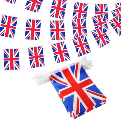 China British Union Jack Insurance Wholesale UK Pennant String Banners Patriotic Events Decoration 14*20cm for sale