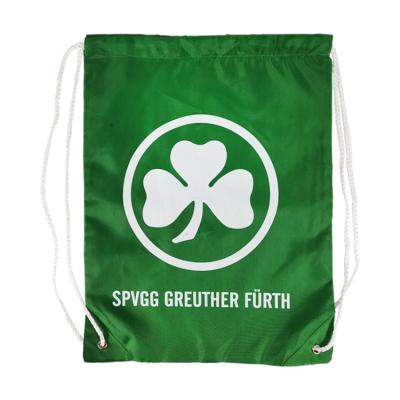 China Handled No MOQ Factory Sale Custom Design Logo Promotional Sports Cheering 100% Polyester Draw String Bag for sale