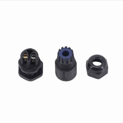 China m16 power half moon kukdong ip67 2 push pin military waterproof connector for sale