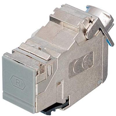 China Gold Plated Cat6A Keystone Termination of Glory RJ45 Shielded FTP Network RJ45 Cat6A Modular Connector Plugs for Solid Wire for sale