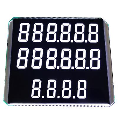 China Custom VA 7 Segment Lcd Monochrome Transmissive Segment Display 7.3 Inch for sale