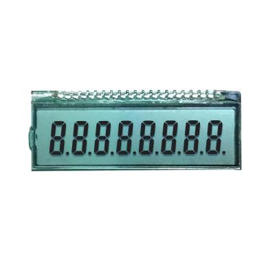 China Custom HTN 7 Segment LCD Display 1.5 Inch Reflective 7 Segment Lcd 8 Digit Positive Monochrome Display for sale