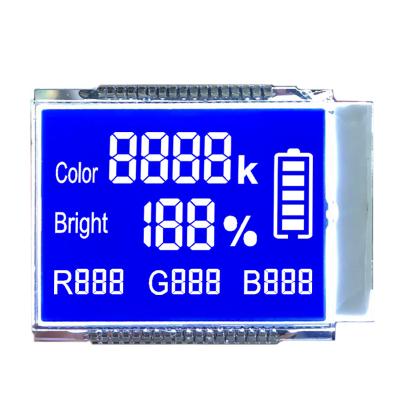 China 2.0 Inch HTN Negative 7 Segment LCD Display 4 Digit LCD Display Module Monochromatic Backlight for sale