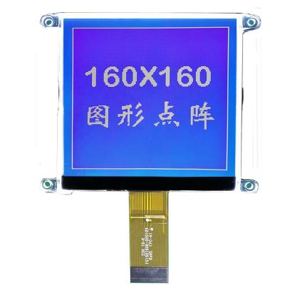 China Custom Graphic LCD Display 160x160 LCD Display STN Blue With White Backlight For Juice Machine 3.3 Inch for sale