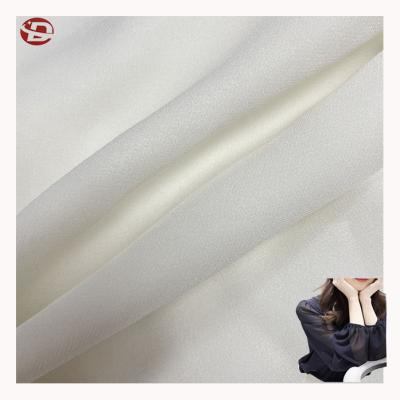 China Luxurious 100% silk textile natural white silk soft high quality viable and comfortable touch scarf dress fabric for sale