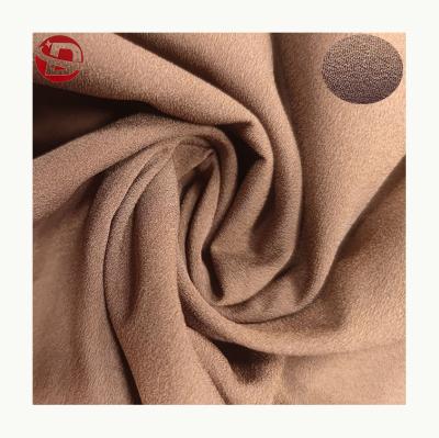 China Factory Price Double Faced Imitation Cotton Velvet Plain Weave Garment Stretch Polyester Fabric for sale