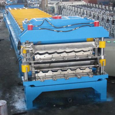 China Factory Double Layer Metal Galvanized Roof And Wall Panel Roll Forming Machine for sale