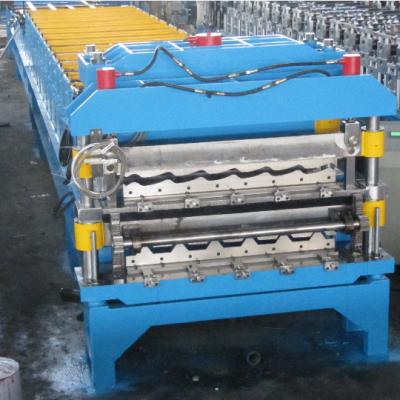 China ROOF Trapezium Galvanize Iron Aluminum Roofing Sheet Roll Forming Making Machine for sale