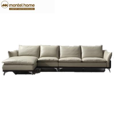 China Modern Corner Furniture 4 Seater Sofa Chairs Leather Lobby Sofa Set Modular Furniture Dining Room Sofa for sale