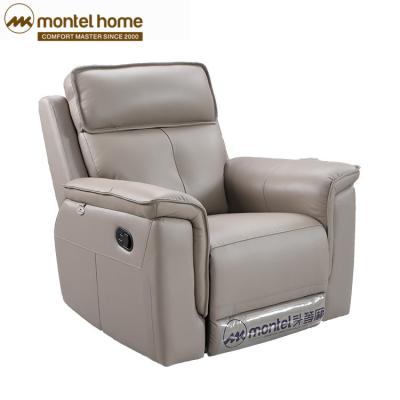 China American Style Luxury Rotating Guangzhou Gray Leather Sofa Recliner from Sofa Living Room Furniture Wholesale for sale