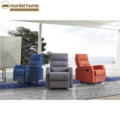 China Office Modern Sofa Mid Century Recliner Living Room Single Functional Spinning Fabric for sale