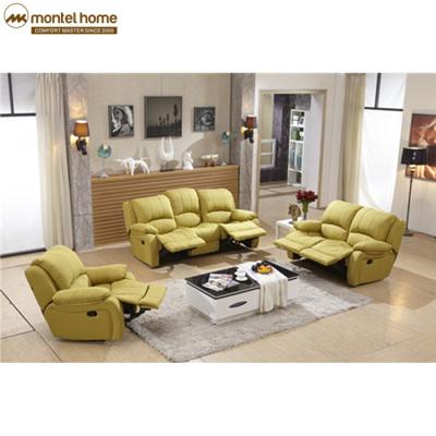 China (Size)Montel Living Room Sofa Chairs Yellow Adjustable Fabric Furniture Cinema Sofa China for sale