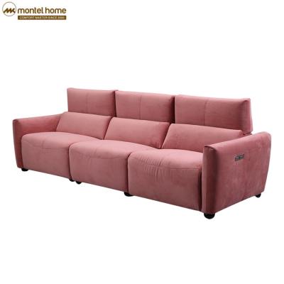 China Extended Upholstery Fabric Sofa Modern Italian Tufted Sectional Sofa Electric for sale