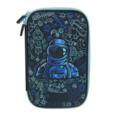 China Fashionable Durable Custom Spaceman EVA Pencil Case 3D three-dimensional Stationary and School supplies Pencil Case With Compartments for sale