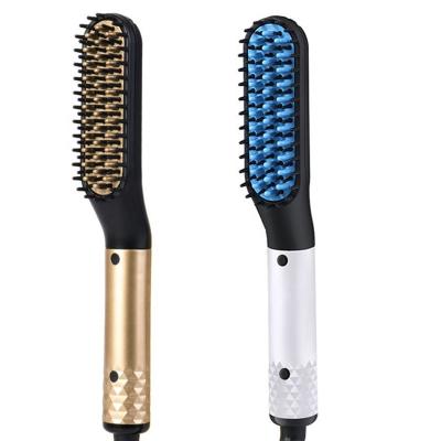 China Outdoor New Product Beard Straightener Beard Comb Hair Brush Men's Hair Straightener for sale