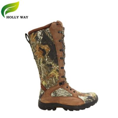 China Leather Outsole Cold Binding Lightweight Camouflage Rubber Hunting Boots for sale