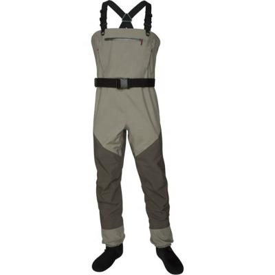 China 100% Waterproof Men's Breathable Stockingfoot Waders Fishing Wader Suit With Wading Belt for sale