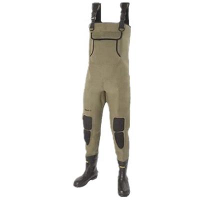 China 100% Waterproof And Warm Single Neoprene Fishing Wader Suit With Rubber Boots From China for sale