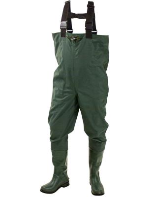 China 100% Waterproof Oxbow Compass 360 Poly-Rubber Secured Sole Waders Class 8 PVC Waders for sale