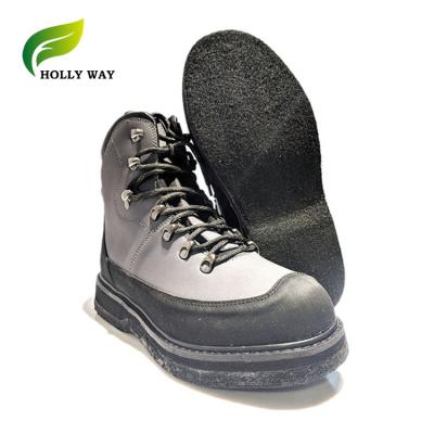 China Outdoor Activity Waterproof Fly Fishing Wading Boots With Felt Sole For Men for sale