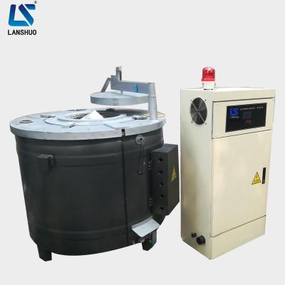 China High Efficiency 500kg Aluminum Melting Furnace Crucible With Online Silicon Carbide Induction Furnace Melting Furnace Support for sale