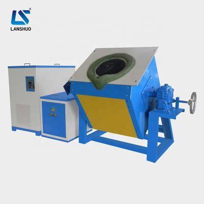 China Safe Operation 100kg Cast Iron Furnace Induction Steel Melting Furnace With Tilting Furnace Body for sale