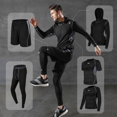 China High Quality Breathable Black Green Black Men's Custom Long Sleeve Moon Long Sleeve Men's Rowing Short Sportswear Sportswear Wear Set for sale