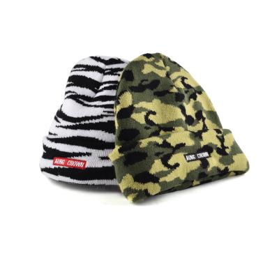 China Wholesale JOINT Thick Fleece Camouflage Winter Hunting Knit Beanie Hats for sale