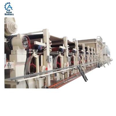 China Factory Recycling 1092 Mm Kraft Paper Waste Paper Cardboard Paper Making Machine for sale