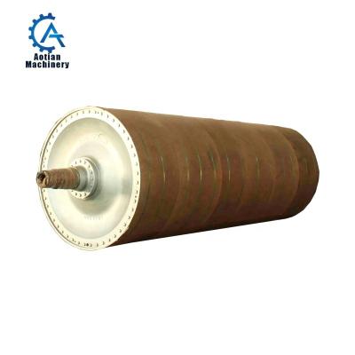 China Factory Paper Machine Parts Rotary Dryer Cylinder Wheat Straw Pulp Making Paper Dryer Cylinder for sale