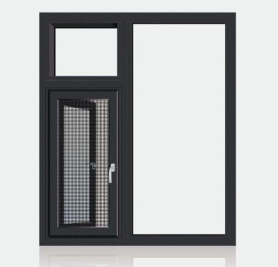 China Magnetic Screen Derfeili 110#01models Reflective Glass Water Proof Aluminum Sliding Windows And Doors for sale