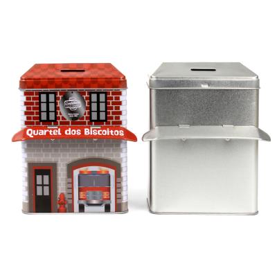 China 4C printing/gift box naming unique guaranteed customized quality piggy bank tin packaging home piggy bank festival for sale