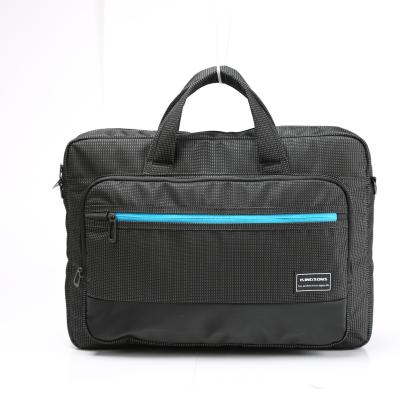 China Black Nylon Soft Business Men Shoulder Bag Travel Waterproof Laptop Bag for sale