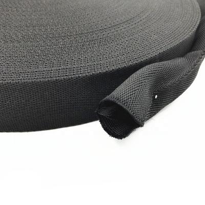 China Wholesale Viable 1 Inch 1.5 Inch Width 1.2mm Thickness Horizontal Pattern Tubular Hollow Webbing for sale