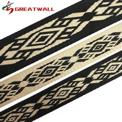 China Good Quality Braided Webbing Elastic Strap Jacquard Shoes Ribbon Elastic Garment Bags Eco-friendly Home Textile Support for sale