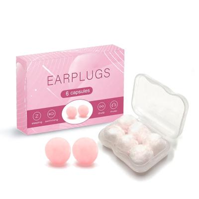 China Custom Hot Selling Waterproof and Soundproof Wax Soundproof Earplugs Hearing Ear Plugs Sleep Cotton Ear Plugs Earmuff for sale