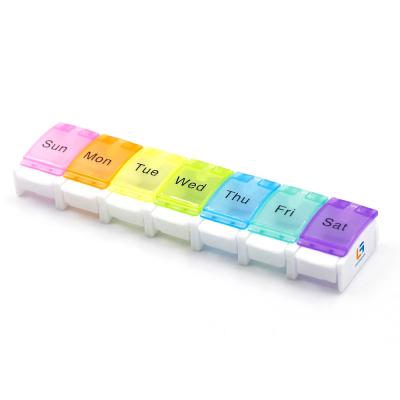 China PP Amazon Best Seller Pill Organizer Large Portable Travel Weekly Pill Box Case for sale