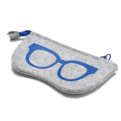 China Polyester Felt Glass Hot Sale Felt Cases Fashion Felt Sunglasses Soft Pouch High Quality Portable Glass Storage Bag for sale