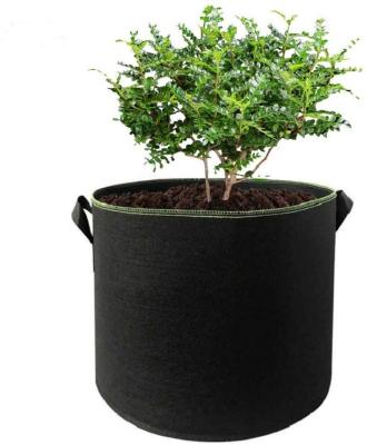 China 50 100 Gallon Aeration Cloth Fabric Breathable Felt Plant Per Pots Growing Bags For Potato Vegetables for sale