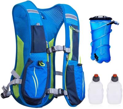 China Lightweight Hydration Packs Trail Running Vest With Hydraulic Bladder 2L Reservoir Marathoner Backpack for sale