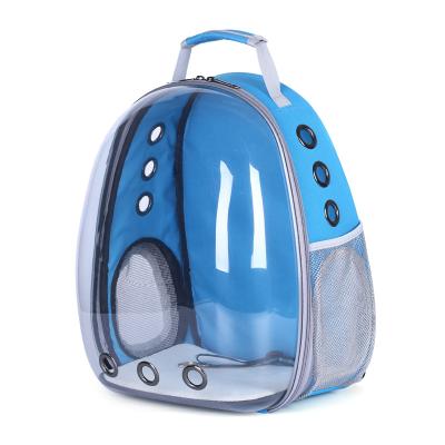 China Breathable Transparent Pet Carrier Backpack Portable Pet Carrier Backpack Cat Bag Dog Bag Space for sale