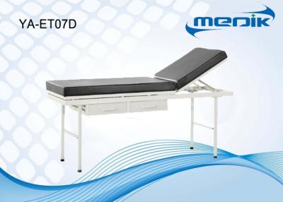 China Power Coating Doctor Examination Table With Drawers 2 Section for sale