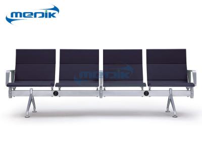 China 4 Seater Hospital Furniture Chairs Cold - Roll Steel Frame For Clinic for sale